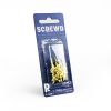 SCREWD 13mm Brass Plated L Hook (3 Packs of 20)