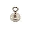 25mm dia Neodymium Clamping Magnet with M5 Hook or Eyebolt - 20kg Pull