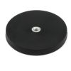 66mm dia x 8mm high Rubber Coated POS Magnet c/w M6 Boss Thread (Flush x 8mm deep) - 20kg Pull