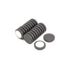 25mm dia x 5mm thick Y10 Ferrite Magnet with Adhesive Foam Pad - 0.6kg Pull