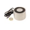 76.2mm dia x 50.8mm thick Electromagnet with 6mm Mounting Hole - 226kg Pull (12V DC / 12W)