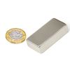 40 x 20 x 10mm thick N42 Neodymium Magnet - 21.7kg Pull